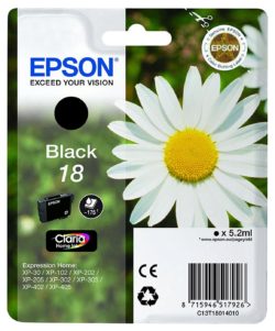 Epson Claria 18 Black Ink Cartridge (C13T18014010)